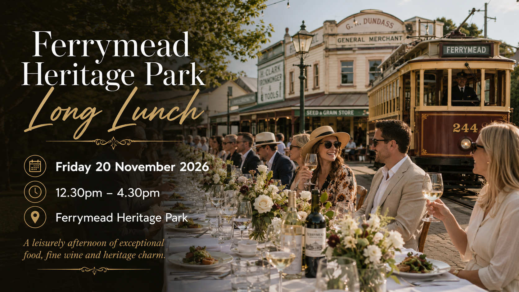 Ferrymead Heritage Park Long Lunch